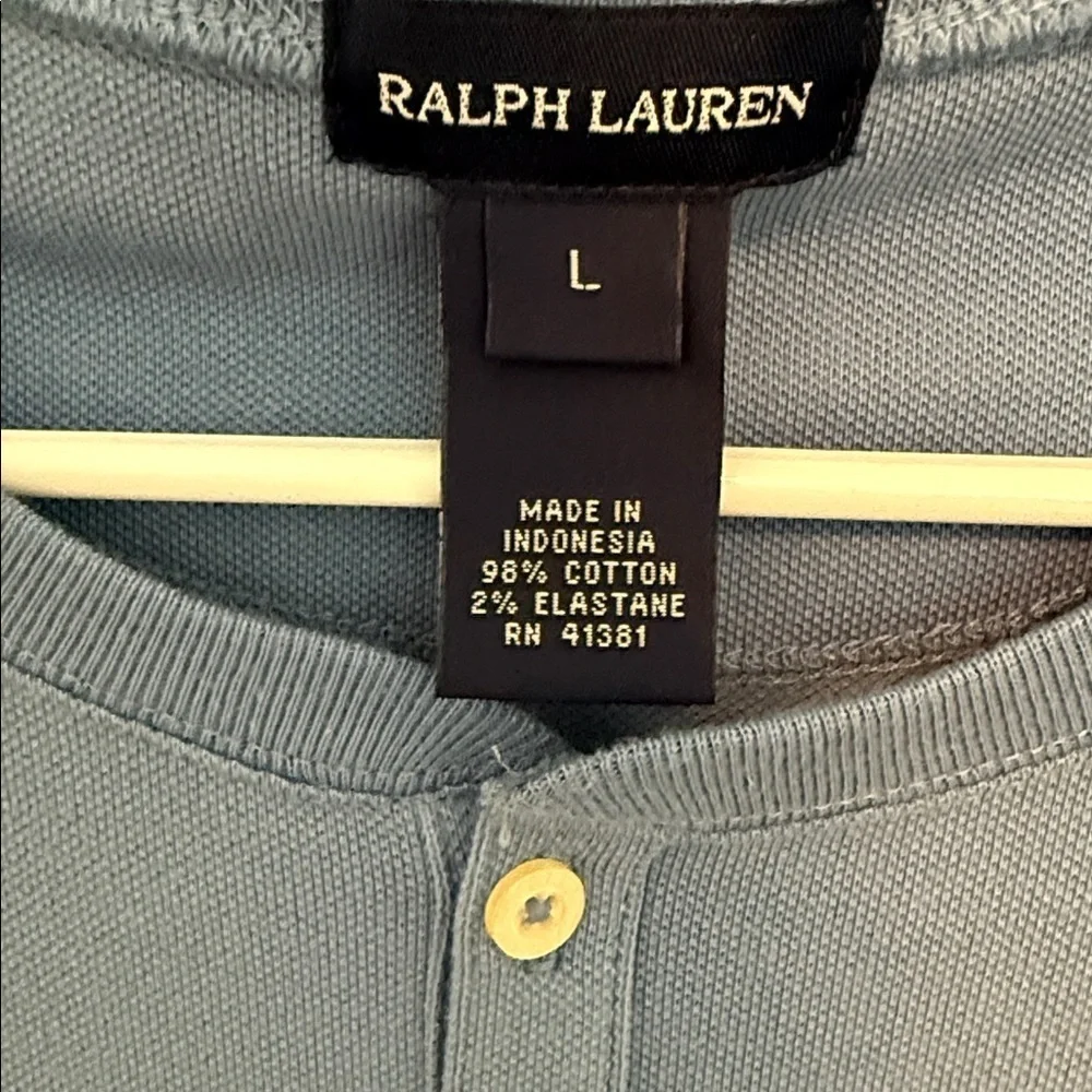 Ralph Lauren Girls’ Cotton Ruffle Bottom L/S Dress – Size L